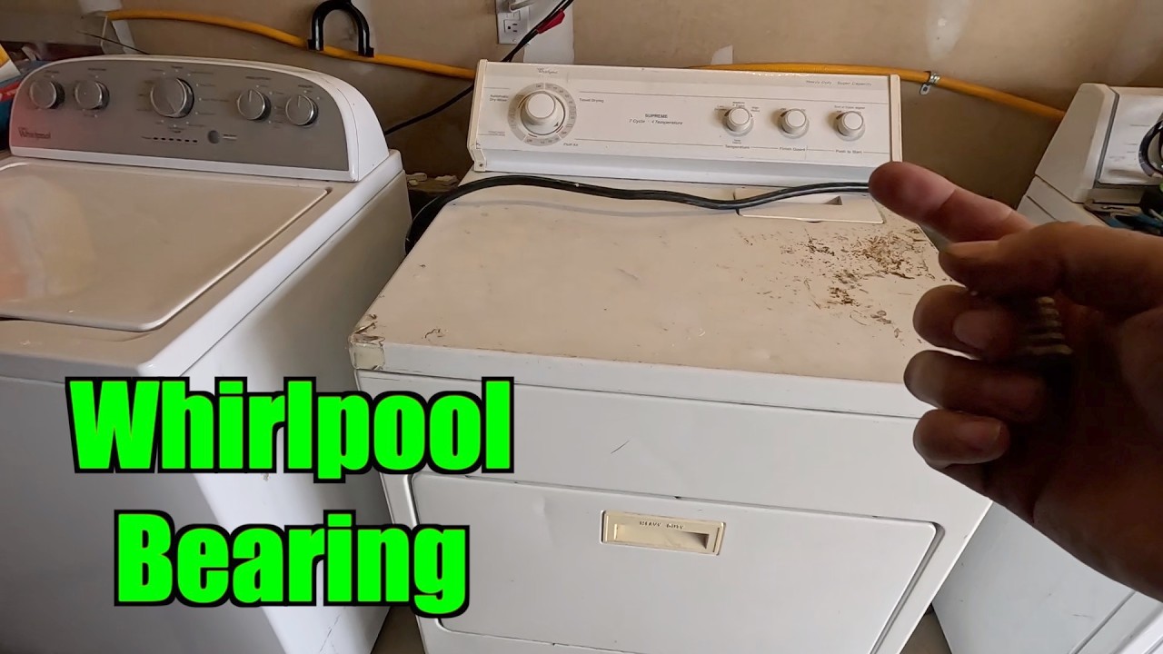 Whirlpool Dryer Bad Bearing Teardown Clean Out