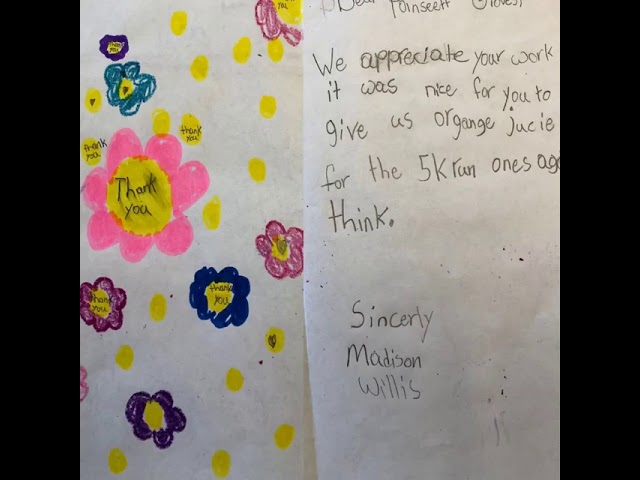 Regardez Elementary School Children's Thank You Cards sur YouTube Regardez Elementary School Children's Thank You Cards sur YouTube