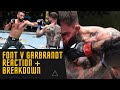 ROB FONT V CODY GARBRANDT REACTION AND BREAKDOWN