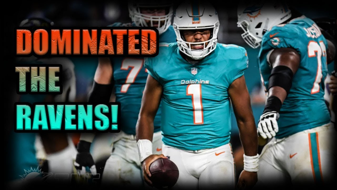 Miami Dolphins dominate The Baltimore Ravens 22-10 ! | Miami Dolphins Fan Reaction | @1KFLeXin