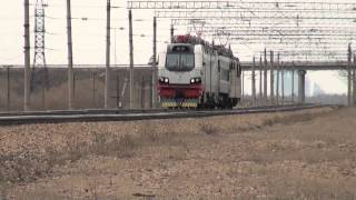 KZ8A during the first run in Kazakhstan - Электровоз KZ8A на первом пробеге в Казахстане