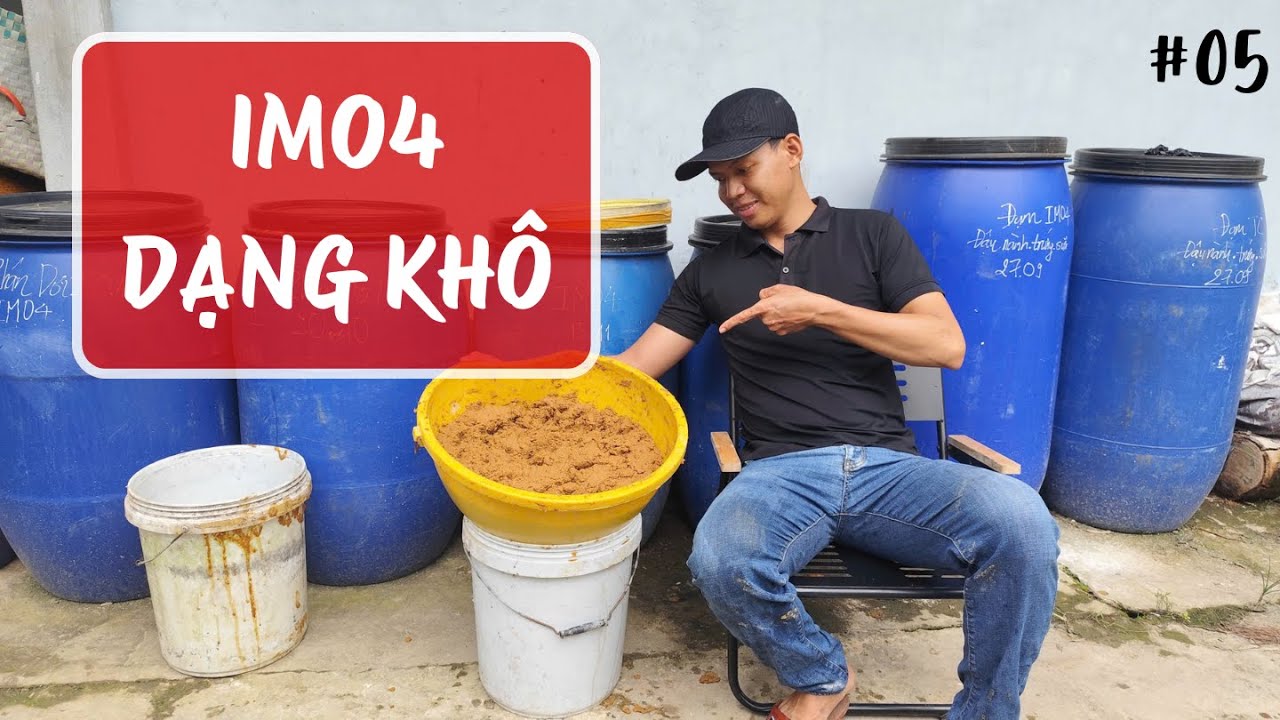 Công thức ủ men vi sinh IMO4 dạng khô.