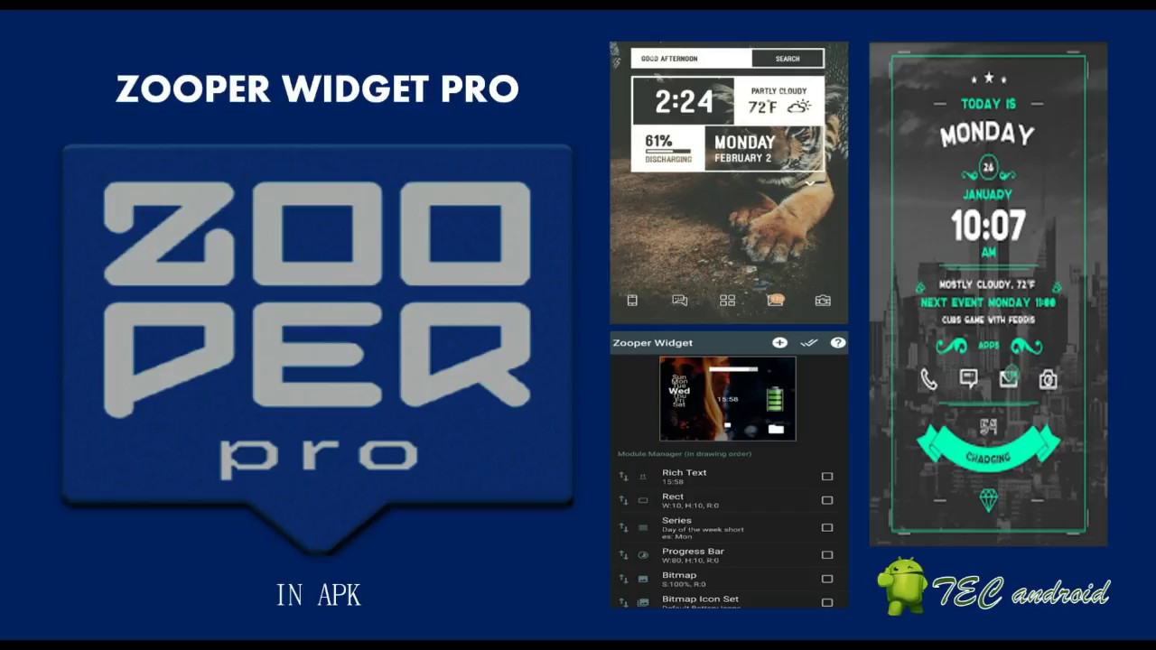 ZOOPER WIDGET PRO [TODO DESBLOQUEADO] EN APK. YouTube