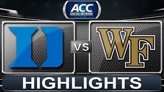 Duke vs Wake Forest | 2014 ACC Basketball Highlights