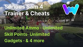 Serious Sam 4 Trainer +7 Cheats (Unlim Skill Points, Shield, Ammo, No Reload & More) screenshot 1