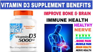 Doctor's best Vitamin D3 5000 IU dietary supplements softgels benefits