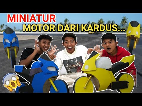 BIKIN MOTOR MOTO GP WARNA WARNI, BISA BALAPAN? | Miniatur Kardus | Mikael TubeHD