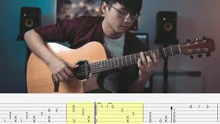 [TABS] Gulabi Aankhen | SANAM | Fingerstyle Guitar Tutorial by Edward Ong