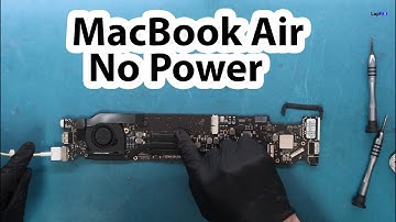 Repairing  MacBook Air A1466 with AC Light No Power