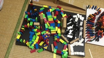 Colorful compact domino setup!!! TWIG contest entry!!!