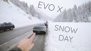 SNOW DAY with the EVO X