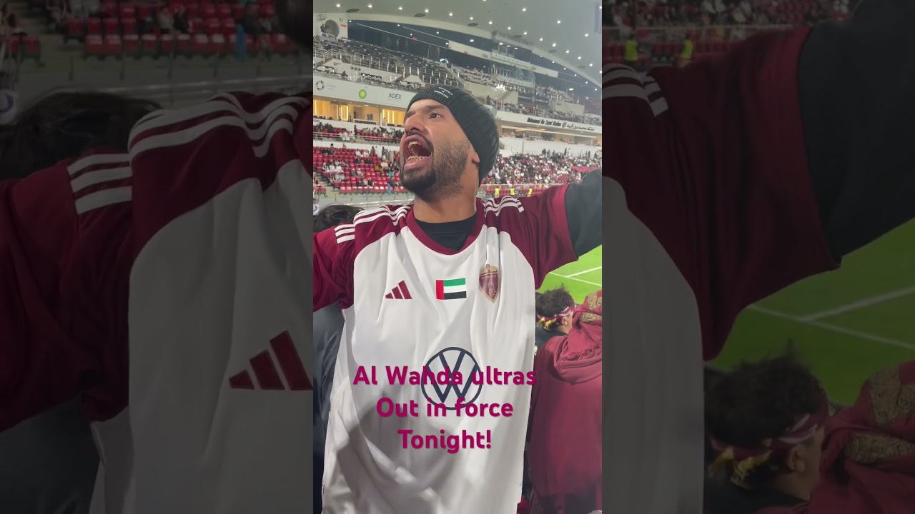 Al Wahda Ultras out in force! 