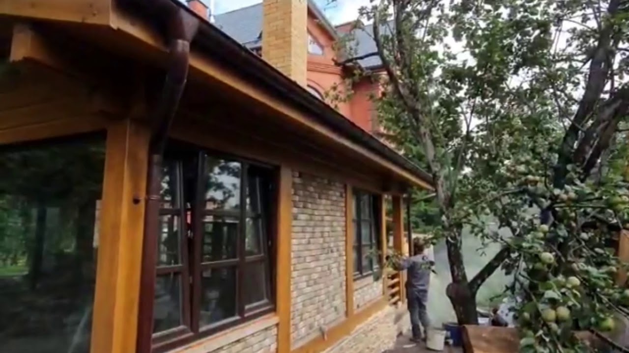Окна для загородного дома в деталях/ остекление террасы/ ОкнаДома - YouTube