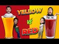 EXTREME Yellow vs Red Drink Challenge!!!