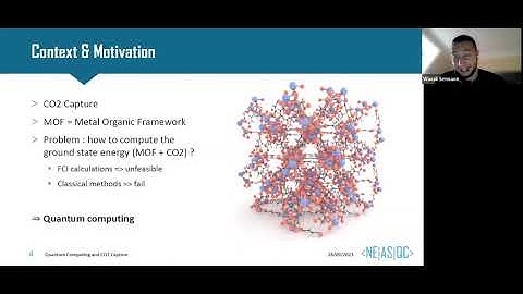 NEASQC webinar - 03/10/2023 - Quantum Computing and CO2 capture