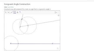 Geogebra making congruent angles