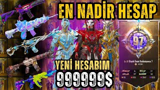 OYUNUN EN NADİR HESABI!! İLE OYNADIM 🤯 | 97 KOLEKSİYON, GÖÇEBE M416 | PUBG MOBİLE 