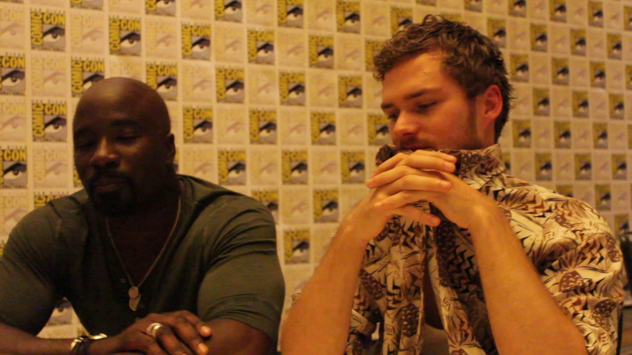 mike colter and finn jones sdcc 2017 mike colter luke cage and finn jones iron mike colter and finn jones sdcc 2017 mike colter luke cage and finn jones iron