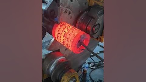 The production process of super large spring #machine #process #spring #mechanical #manufacturer