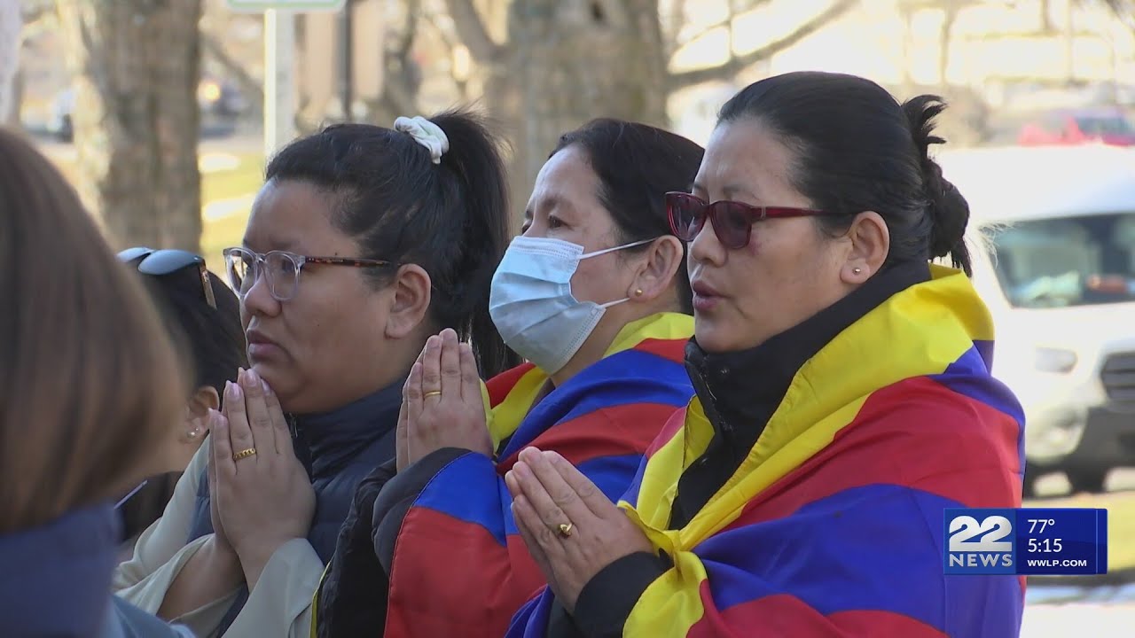 Amherst march marks anniversary of Tibetan uprising