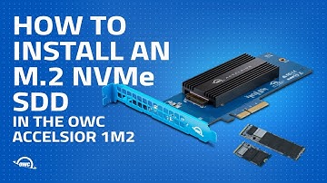 How to Install an M.2 NVMe SSD in the OWC Accelsior 1M2