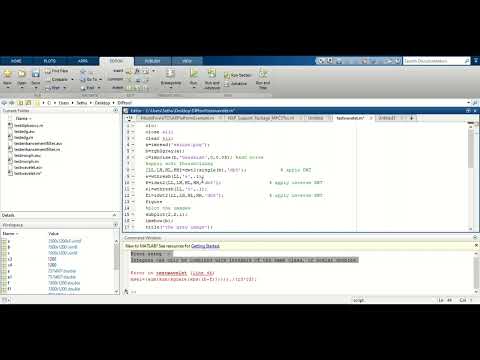 Image Reconstruction Using DWT toolbox in MATLAB.