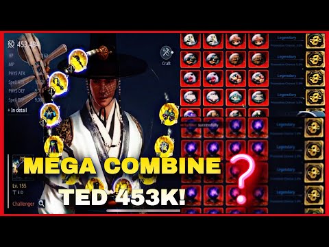 TED MEGA COMBINE SPIRIT AND SPHERE TOP 1 LANCER WITH 4 FORGED OF ASIA Mir4 