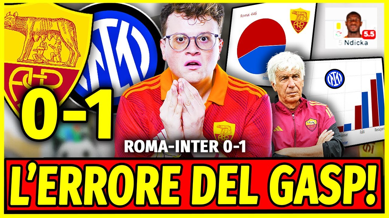 ROMA-INTER 0-1: PARTITA DISASTROSA!! ECCO DOVE HA SBAGLIATO GASPERINI!!!