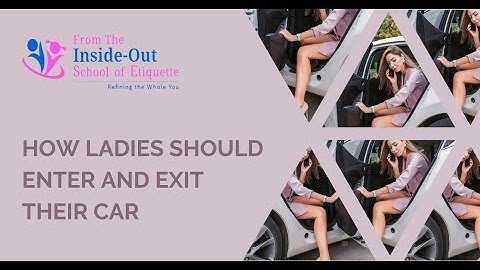 How To Enter And Exit a Car Elegantly | How to exit a car like a lady | Elegance