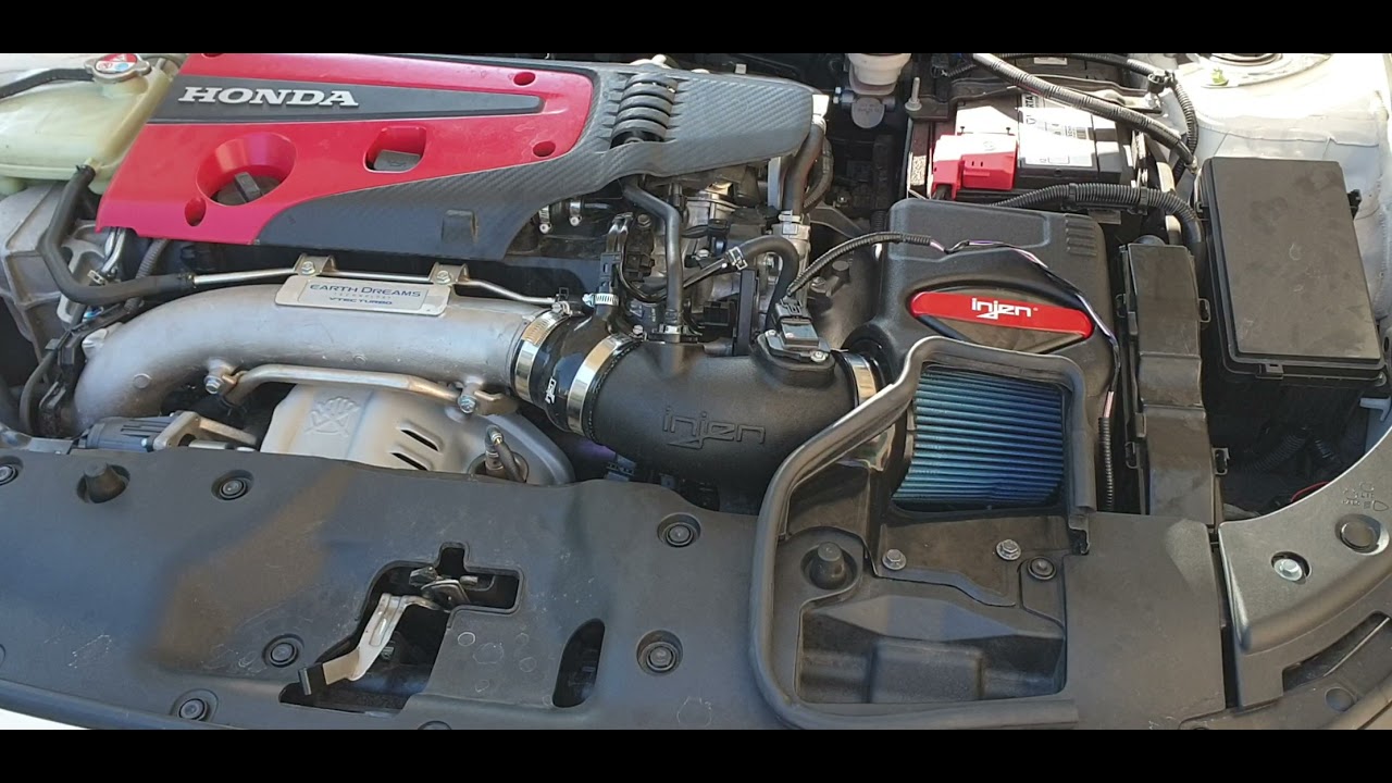 INJEN EVOLUTION COLD AIR INTAKE / Civic Type r - YouTube