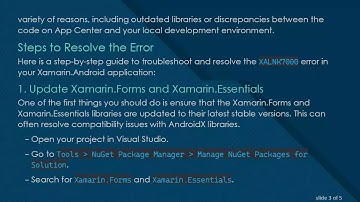 Resolving XALNK7000 Error in App Center Builds for Xamarin.Android Applications