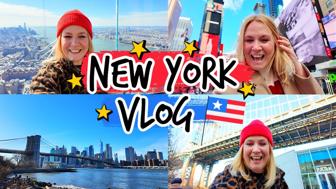 Видеоблог о Нью-Йорке | День путешествия в аэропорт имени Кеннеди, знакомство с Нью-Йорком, проба...