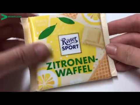 Ritter Sport Zitronenwaffel 100g Tafel Youtube
