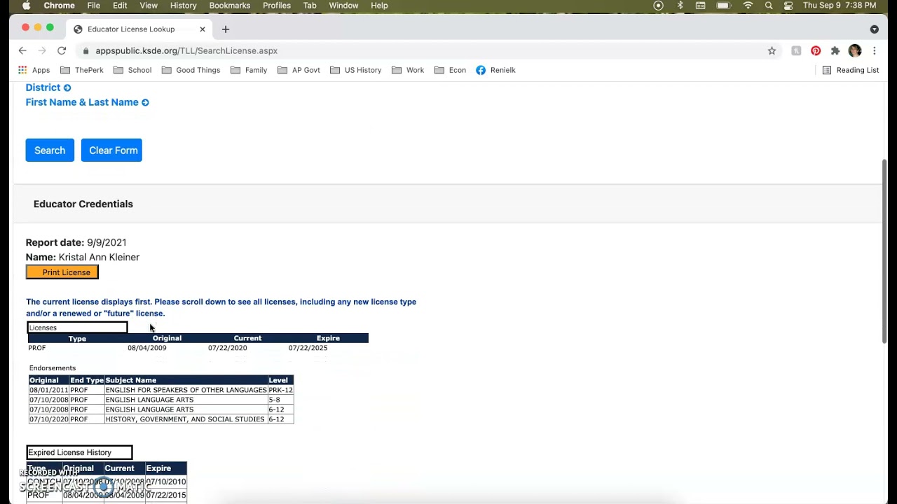 License Look Up KSDE YouTube