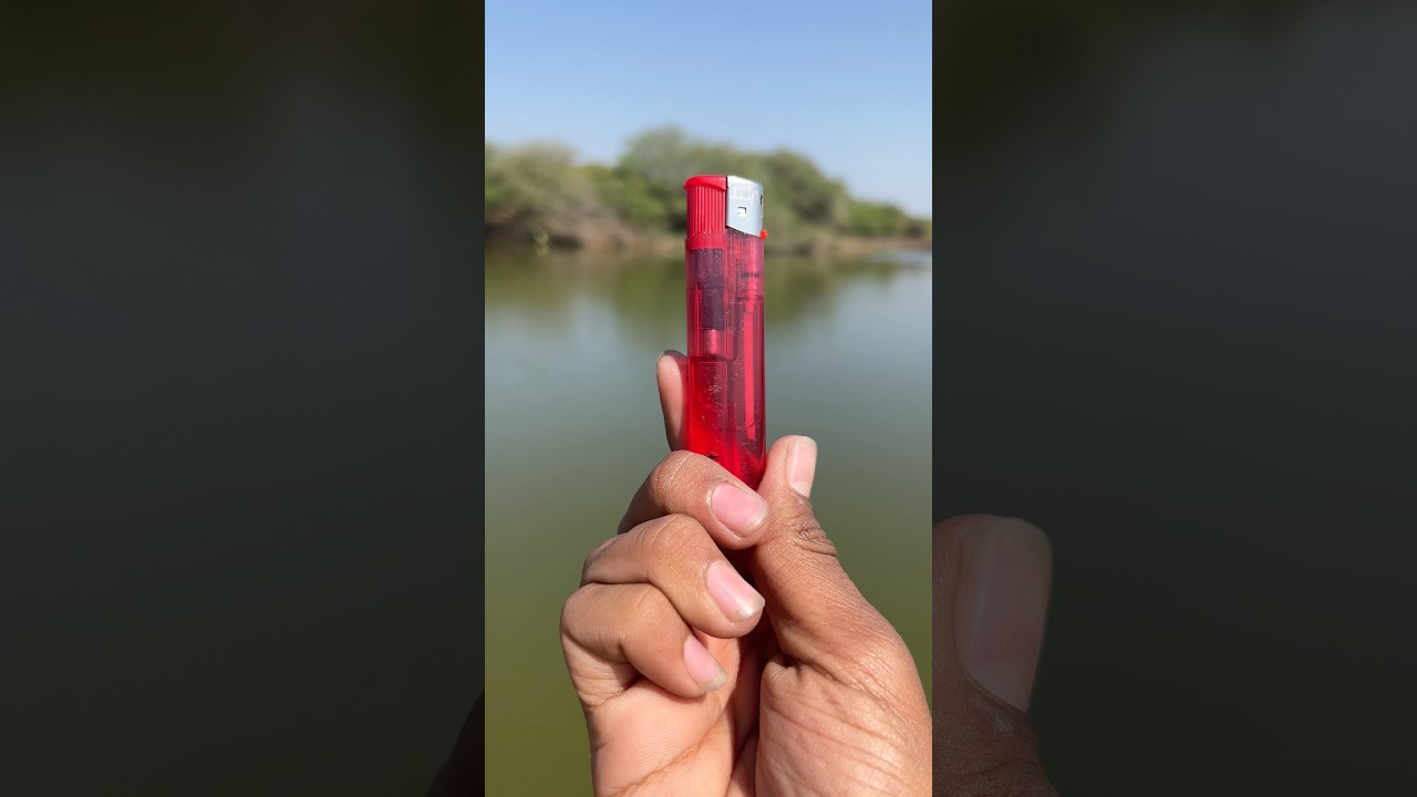 Red lighter found in mud 😅