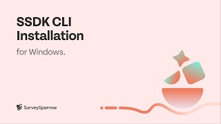 How to install SSDK CLI for Windows