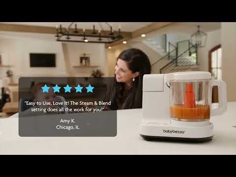 Baby Brezza Glass One Step Food Maker The Easiest Way To Make Homemade Baby Food In a Glass Bowl