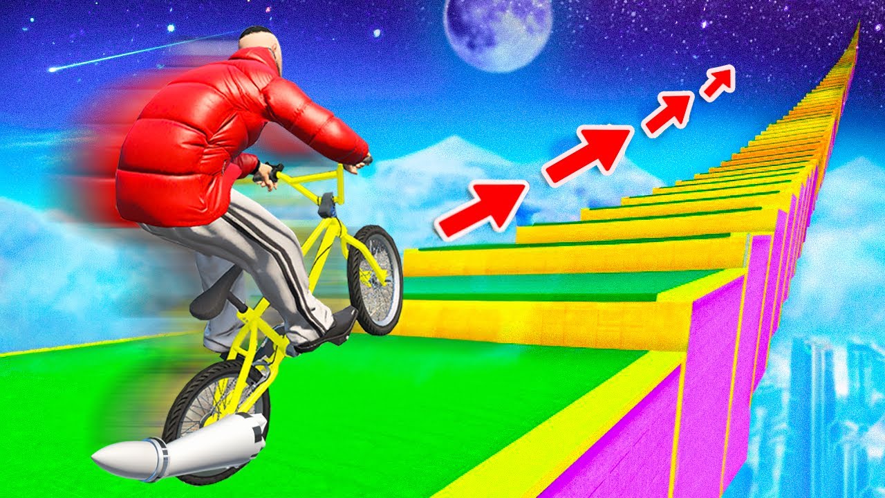 Wie weit kommt das TURBO BMX auf der TREPPE in GTA 5!?