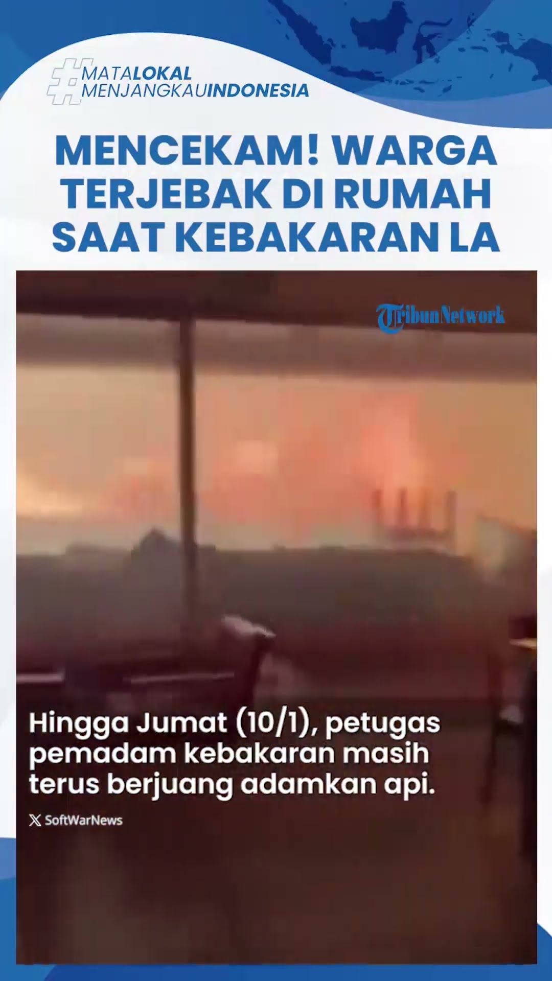 Viral Video Rekaman Warga Terjebak saat Kebakaran Hebat di California, Dikelilingi Kobaran Api Besar