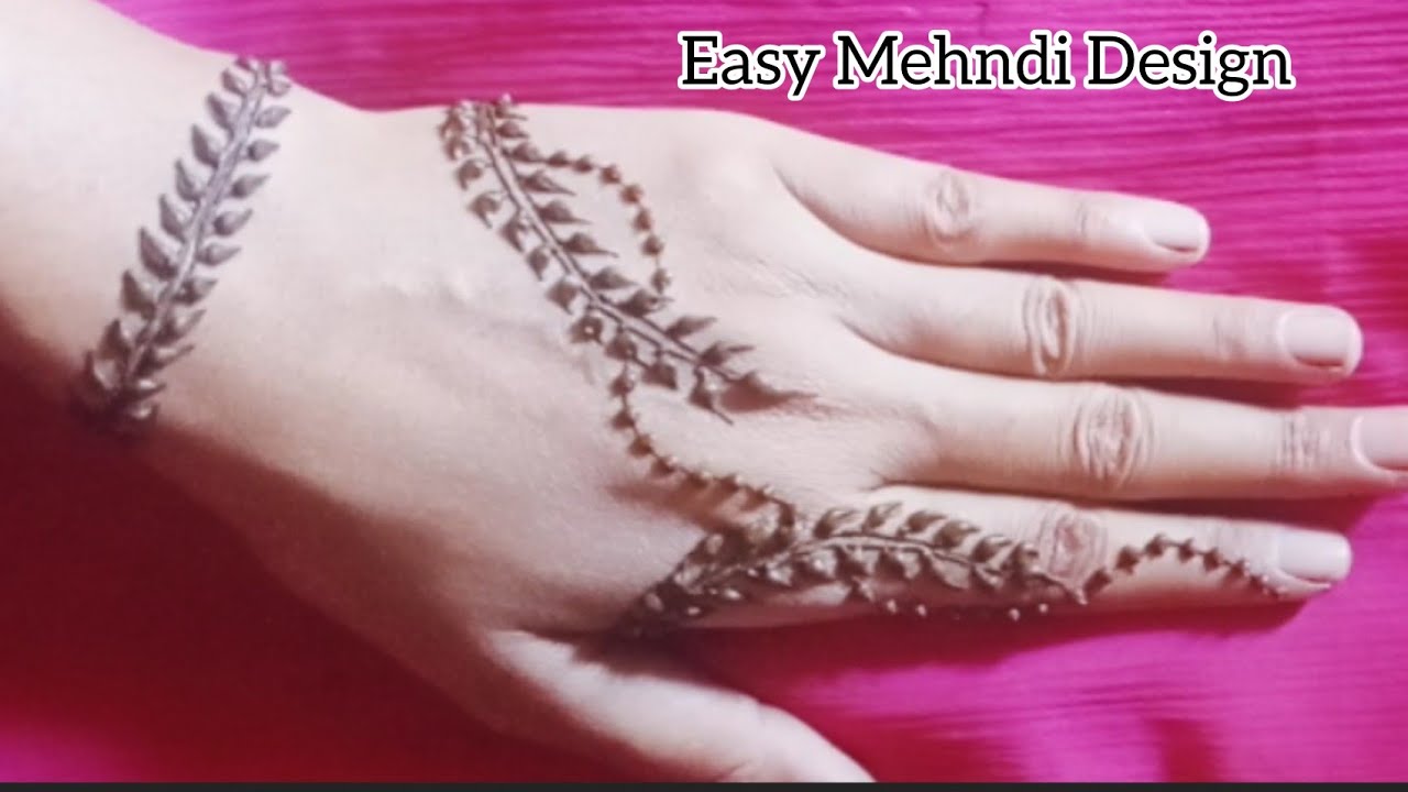New Stylish Backhand Mehndi Design simple Mehndi Design ll Backhand ...