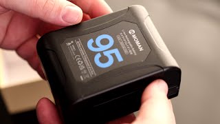 Moman V Mount Battery, Power 95 95Wh 6450mAh Micro V Lock Battery 10A Up to 168W Draw Dual D-TAP