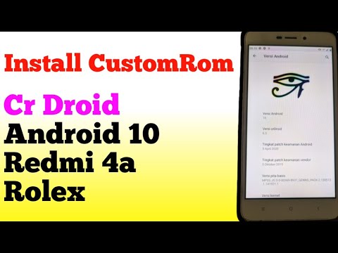 Install Android 10 For Redmi 4a || Custom Rom Cr Droid - YouTube