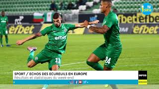 Football : Le week-end des Écureuils en Europe