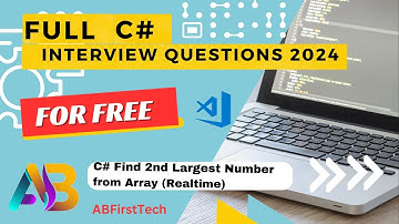 C# Find Two Largest Numbers From Array using Loop