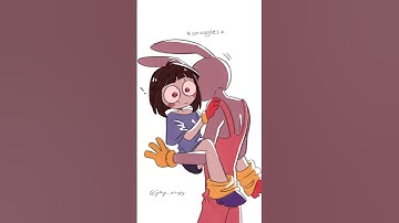 Jax X Pomni! Affection! The Amazing Digital Circus Comic Dub #tadc