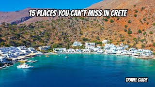 Crete,Top 15 places Greece 🇬🇷 | Travel Guide Drone 4K
