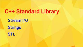 C++ Standard Library-1: Stream I/O, Strings and the STL