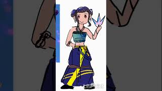 Zoey but a cartoon person! -| don't mind the pants I forgot what pattern it is :(