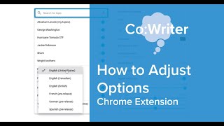 Co:Writer: How to Adjust Options in Chrome