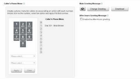 Setting up the Auto Attendant by my1voice Virtual Phone Service